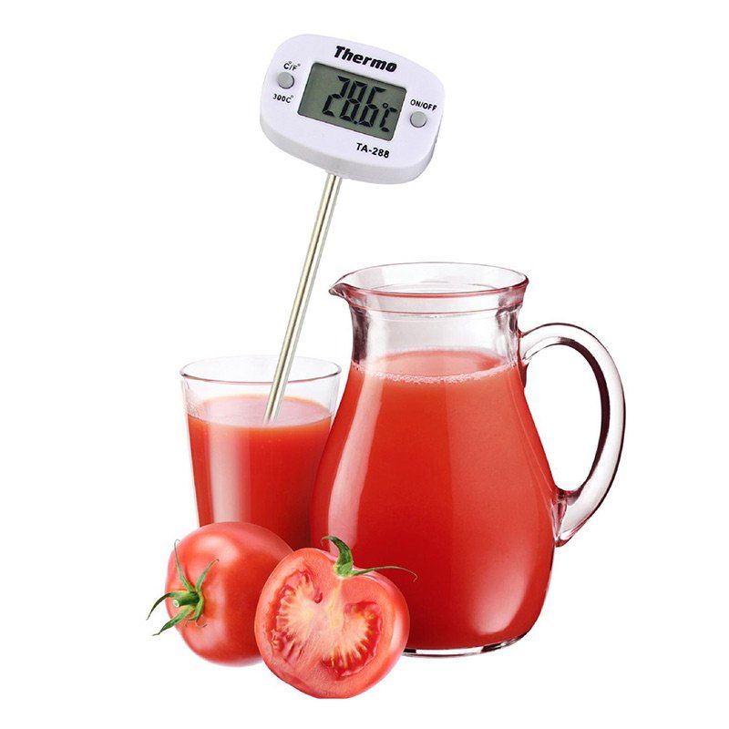 

Probe LCD Digital Food Cooking Thermometer, White