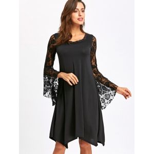 Flare Sleeve Dress