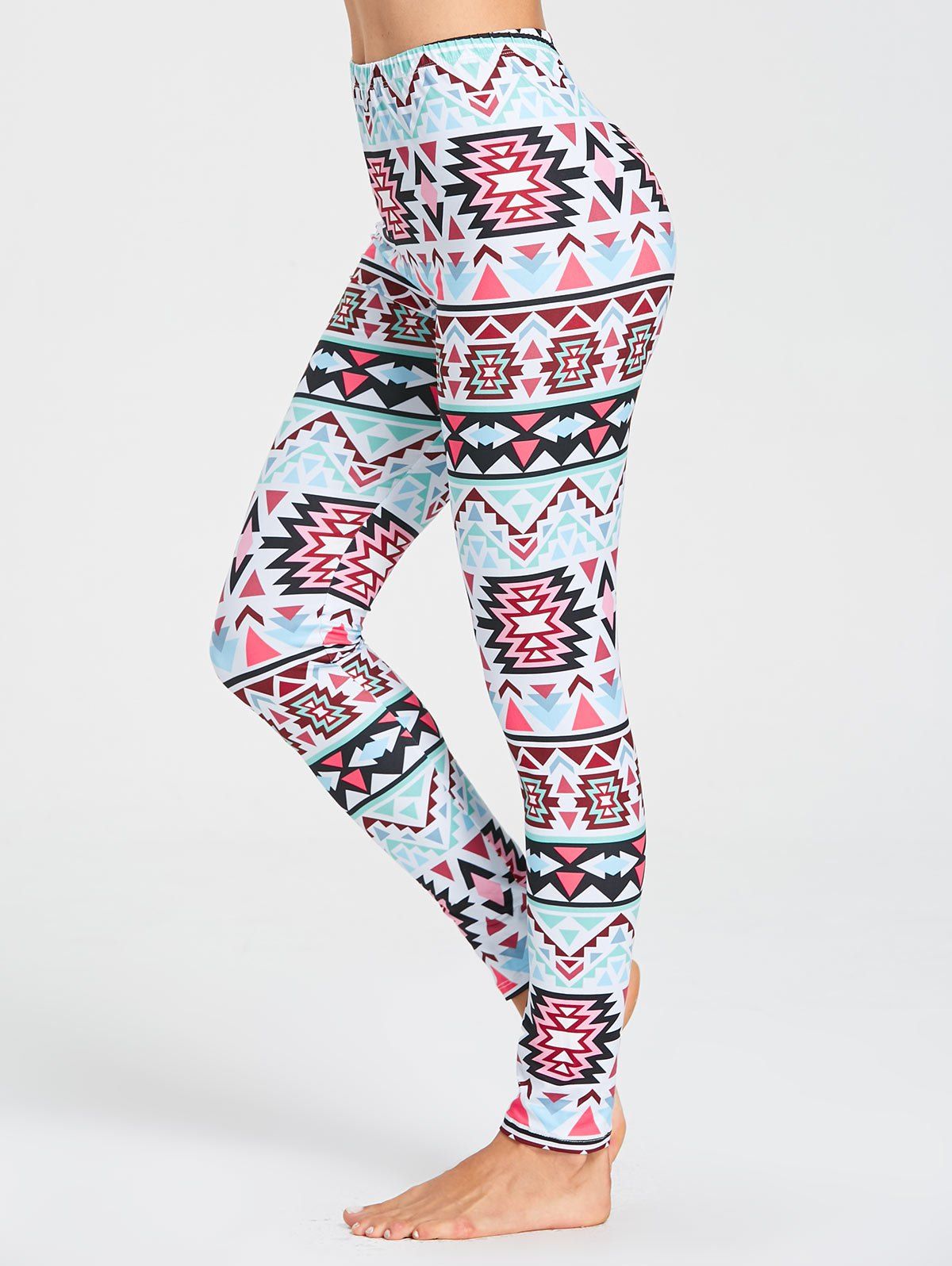 

Tribal Pattern Workout Leggings, Multicolor
