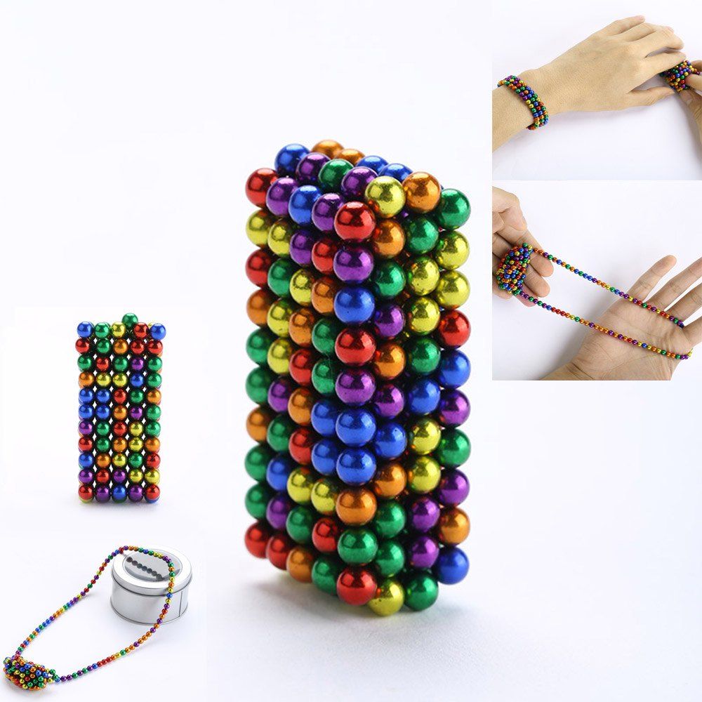 

216Pcs 5MM Colorful Relieve Anxiety DIY Magic Magnetic Balls