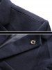 One Button Crown Embellished Woolen Blazer -  