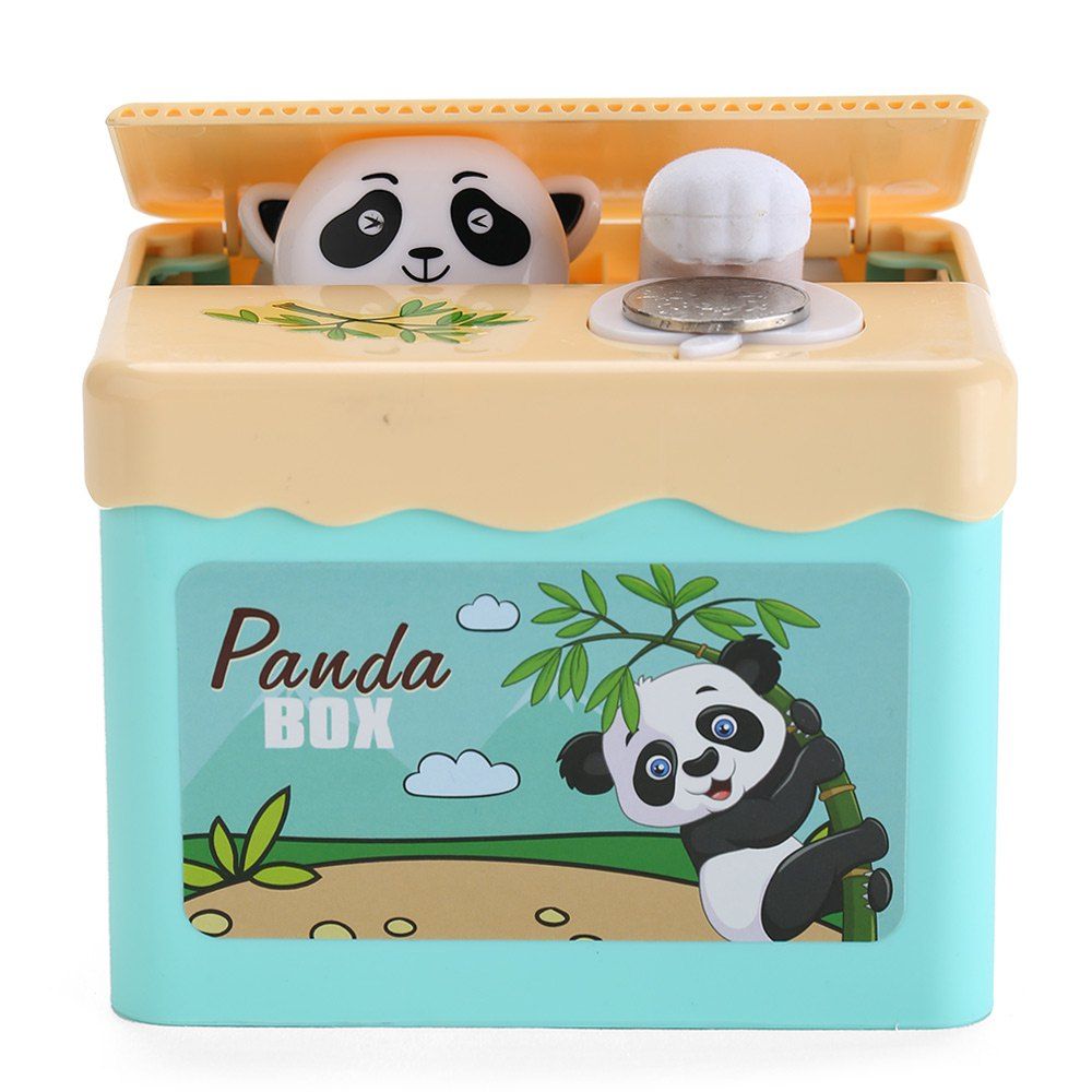 

Automatic Stole Coin Cartoon Panda Shape Money Box, Colorful
