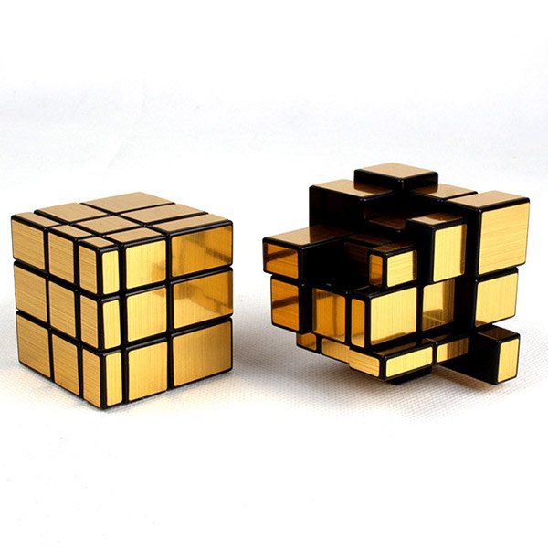 

Mirror Blocks Puzzle Brain Teaser Magic Rubik's Cube, Golden