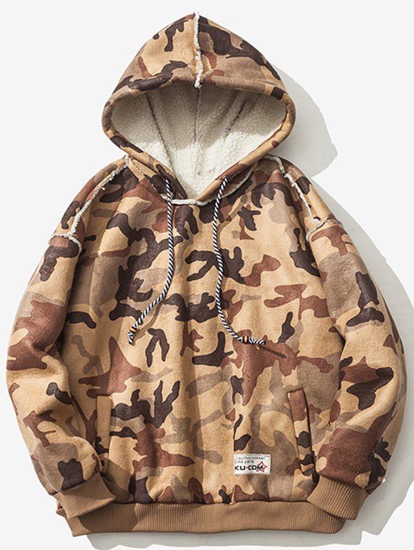 

Splice Design Flocking Camo Hoodie, Khaki