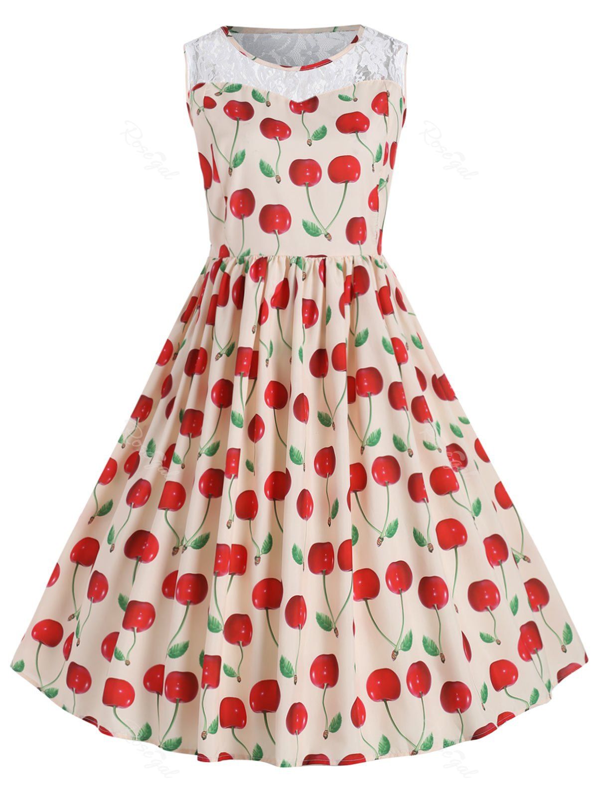 robe vintage cerise