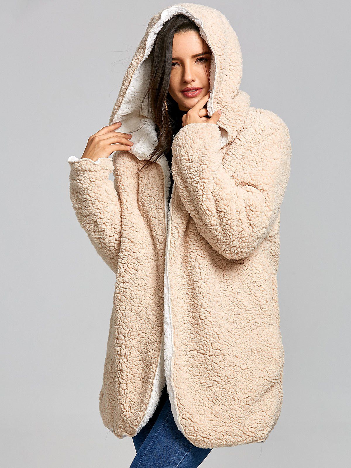 Kids Reversible Fleece Vest – Hooded Sleeveless Jacket With Bear Ears & Pockets