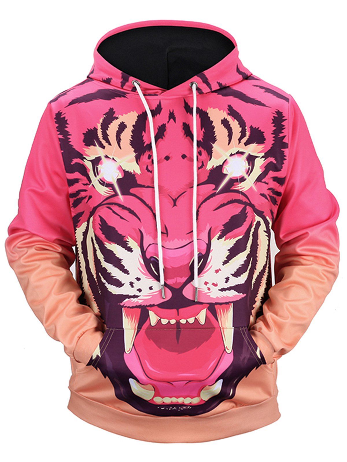tiger print hoodie