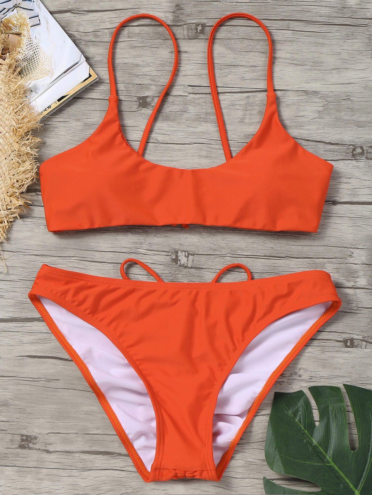 

Lace-up Drawstring Bikini Set, Jacinth