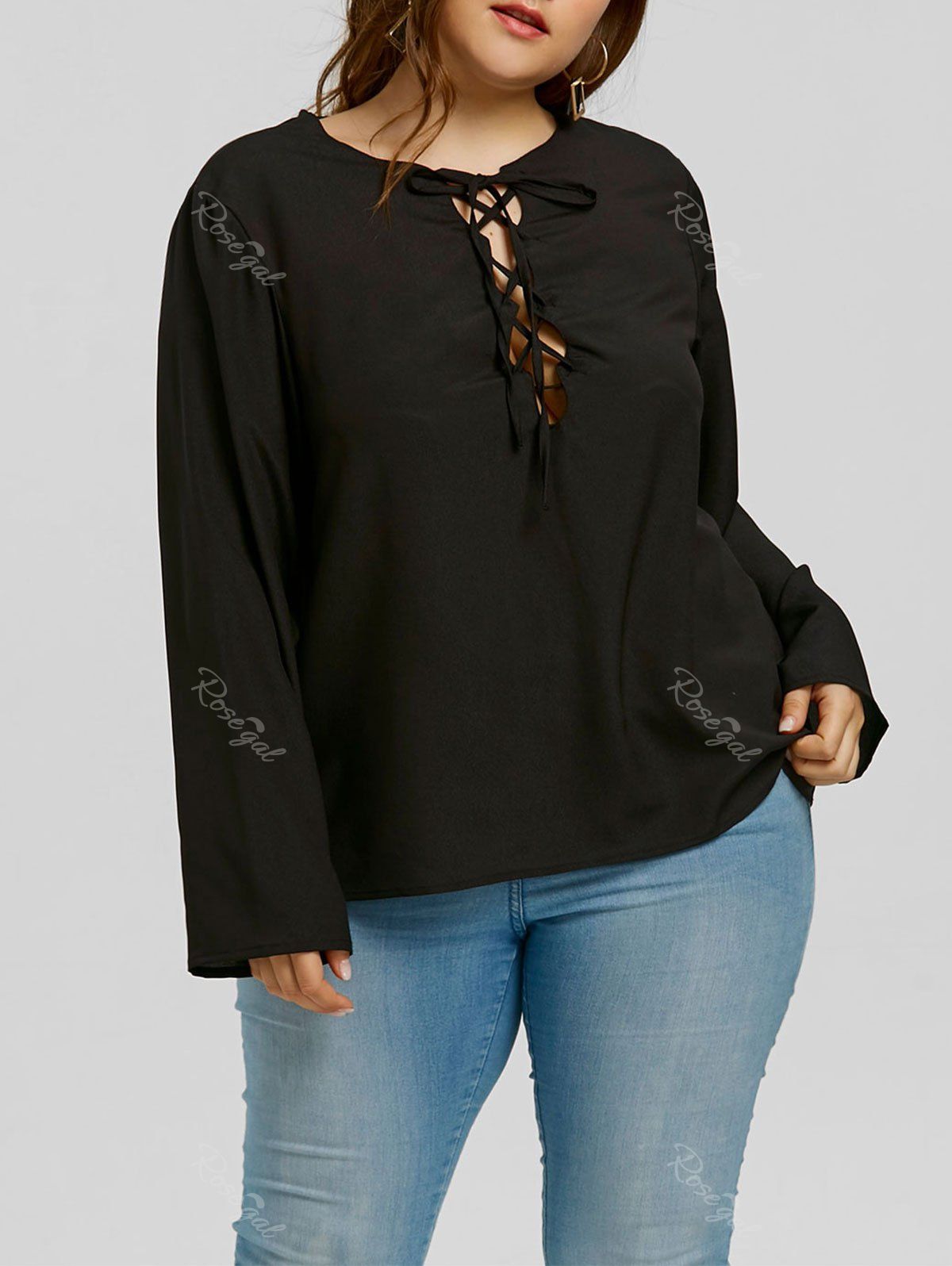 plus size low cut top