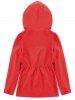 Drawstring Hooded Heated Jacket -  
