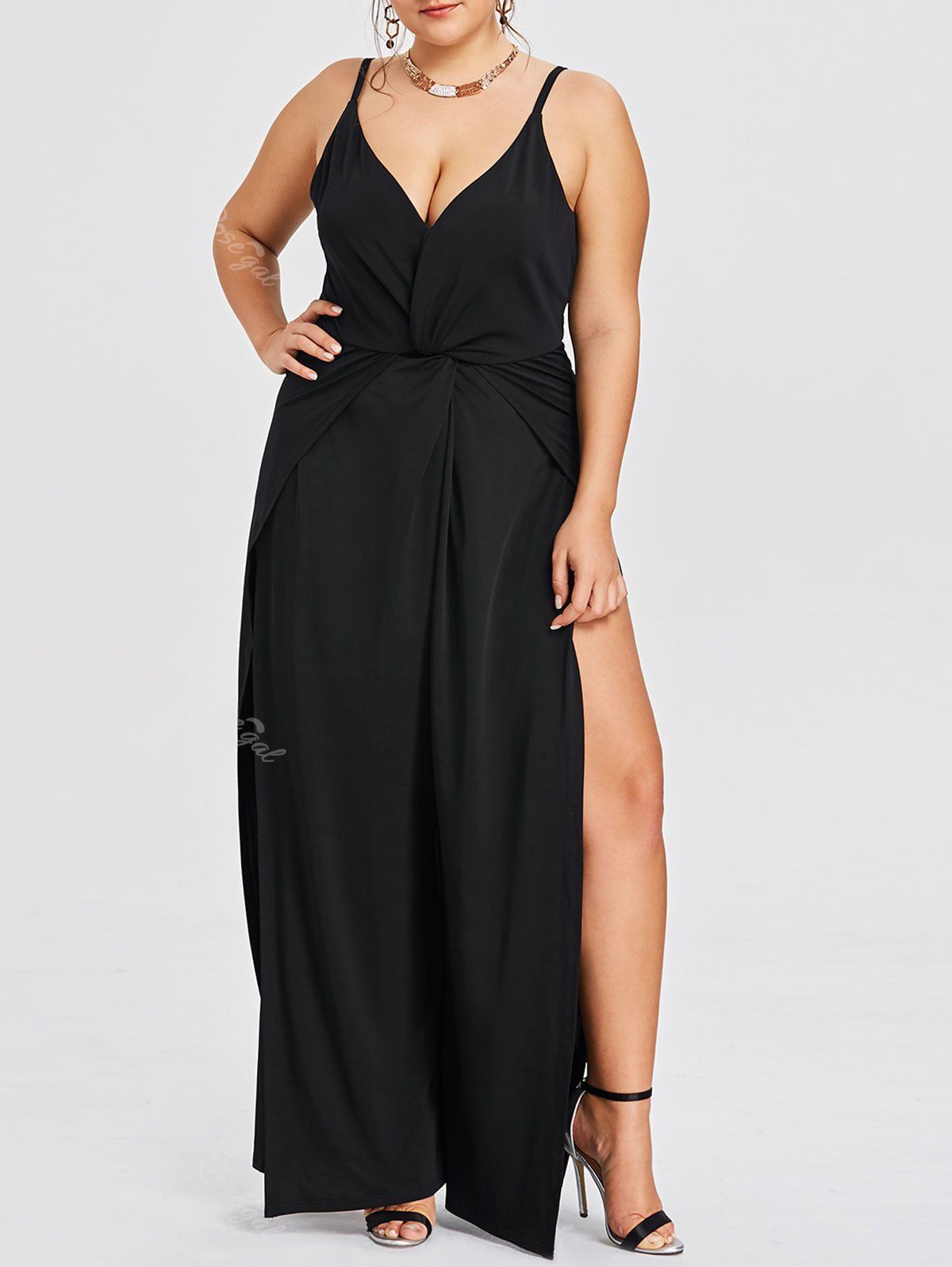 plus size cami jumpsuit