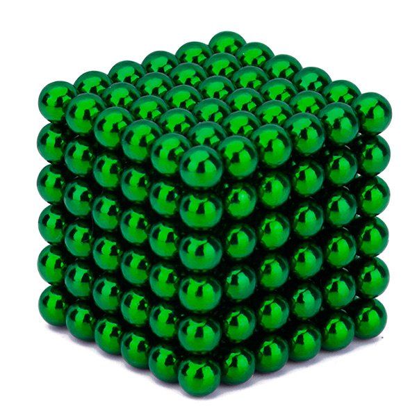 

216 Pcs 5mm Magnetic Balls Stress Relief Building Toys, Green