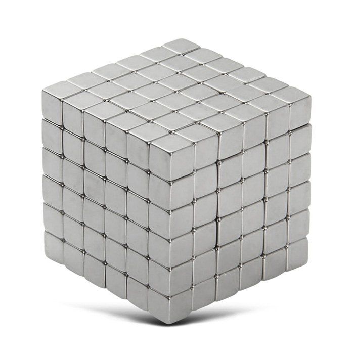 

216Pcs 5mm Magnetic Blocks Cubes Building Toys, Silver