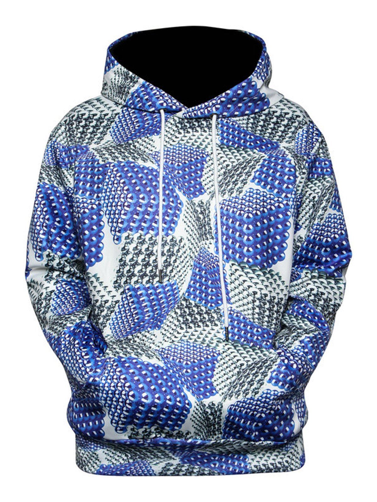 

Magnetic Balls 3D Print Pullover Hoodie, Colormix