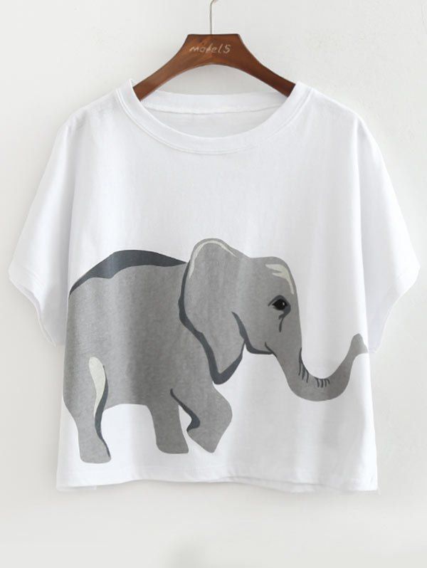 

Elephant Loose Cotton Top, White