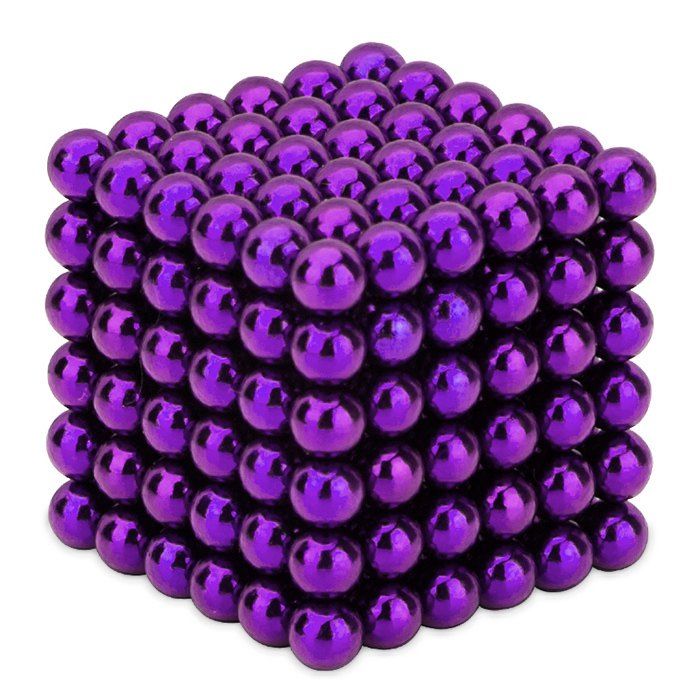 

216 Pcs 3mm Education Toys Magnet Toys Multi Molding Magnetic Balls, Purple