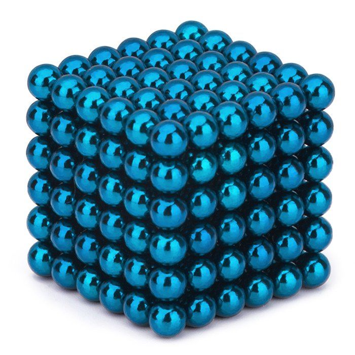 

216 Pcs 3mm Education Toys Magnet Toys Multi Molding Magnetic Balls, Light blue
