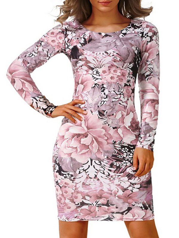 

Bodycon Floral Printed Dress