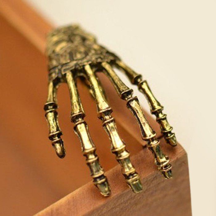 

Gothic Alloy Skeleton Hand Hairpin, Copper color