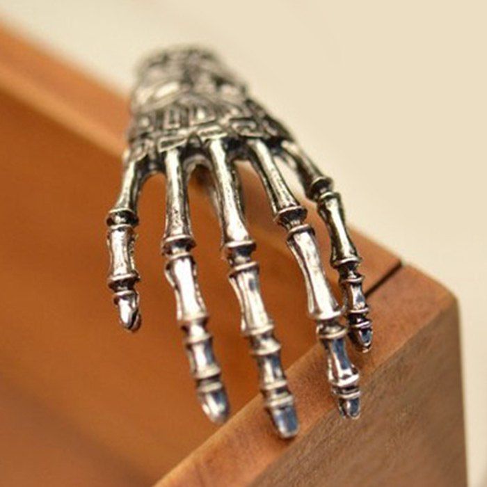 

Gothic Alloy Skeleton Hand Hairpin, Silver