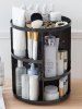 360 Degree Rotating Round Makeup Storage Rack -  