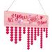 Valentine's Day Letter Print Heart Hanging Wooden Calendar Decor -  