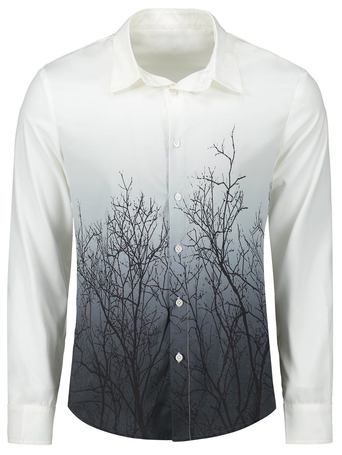 

Tree Branches Gradient Color Shirt, Colormix