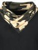 Camouflage Heaps Collar T-shirt à manches longues - Noir M