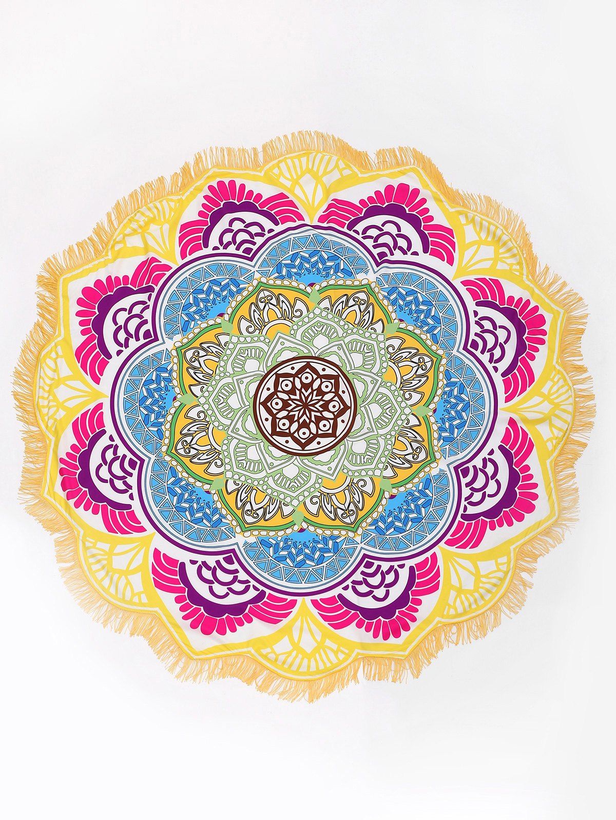 

Fringed Bandana Floral Beach Throw, Colormix