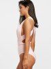 Maillot de Bain Col Plongeant et à Bretelles Croisées -  