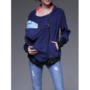 

Baby Pouch Zip Up Hoodie, Blue