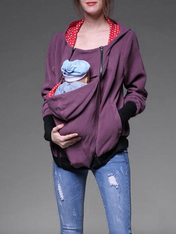 sweatshirt with baby pouch