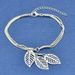 Alloy Multilayered Leaf Bracelet -  