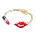 Valentine's Day Red Mouth Design Cuff Bracelet -  