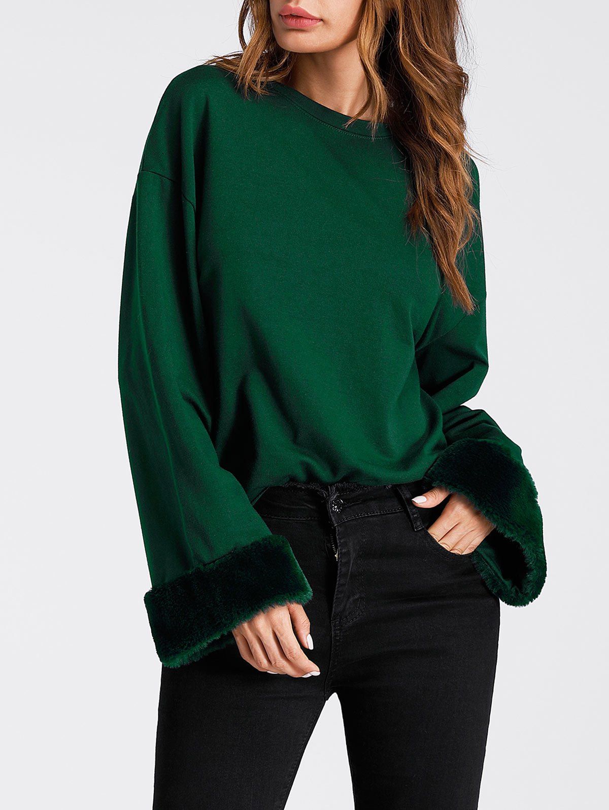 drop cut sweatshirt