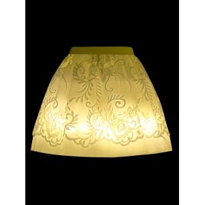 

High Waist LED Light Up Mini Skirt, White