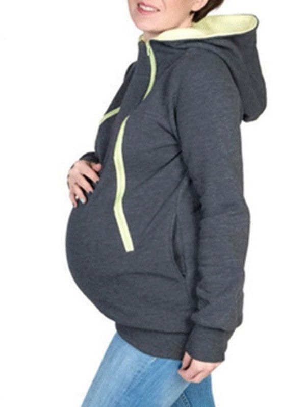 maternity hoodie with baby pouch