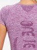Marled Skinny Slim Sports T-shirt -  