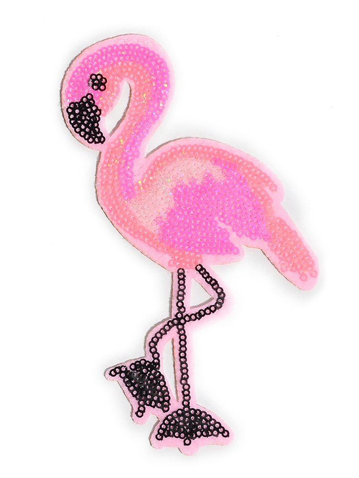 

Flamingo Parches Sticker Embroidery Patch, Pink