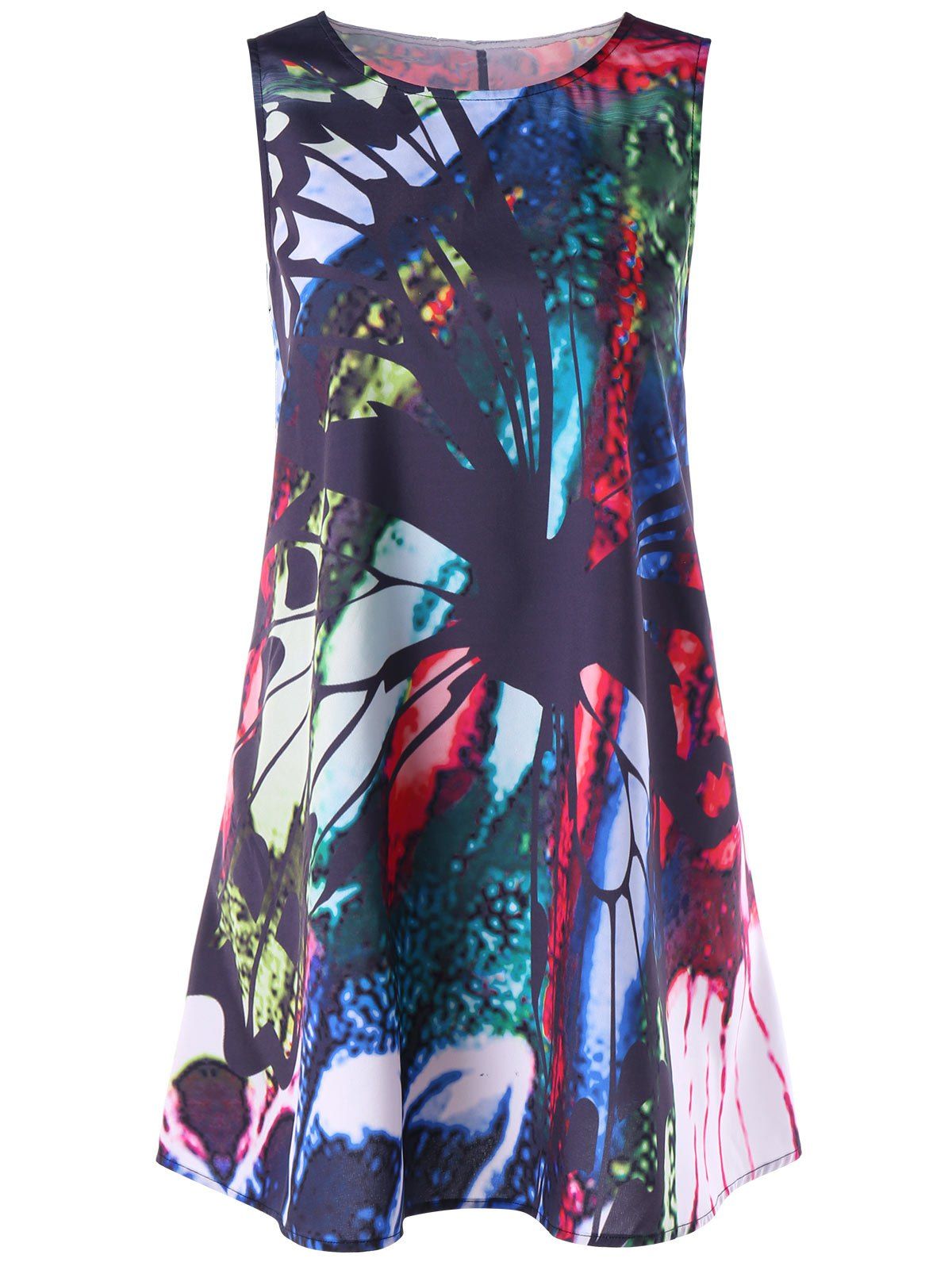 

Print Mini Trapeze Dress, Colormix