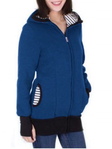 

Zip Up Baby Holder Hoodie, Blue