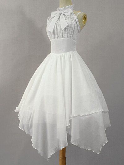 White Chiffon Dress