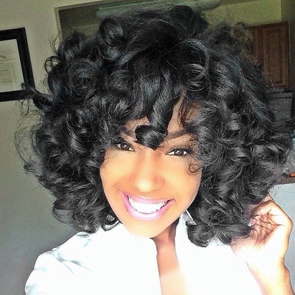 big curly synthetic wigs