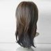 Long Inclined Bang Layered Natural Straight Colormix Synthetic Wig -  