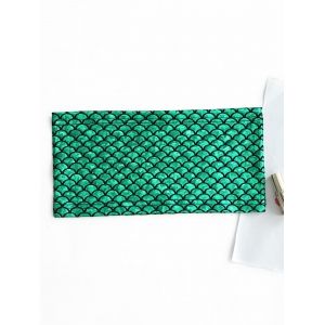 

Valentine Mermaids Print Tube Bra Top, Green