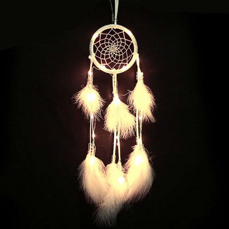 

Valentine's Day Decorations Lights String Dream Catcher, White