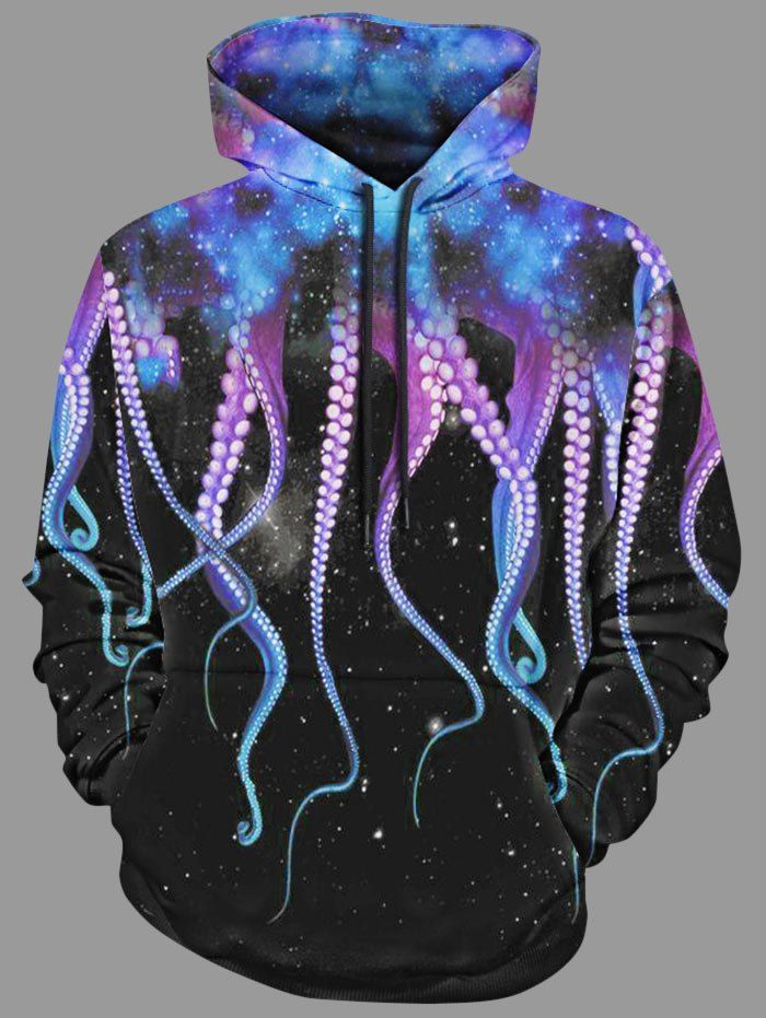 galaxy octopus hoodie