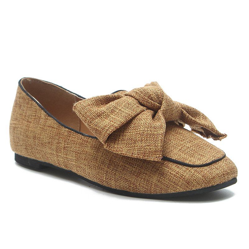 loafers with bow