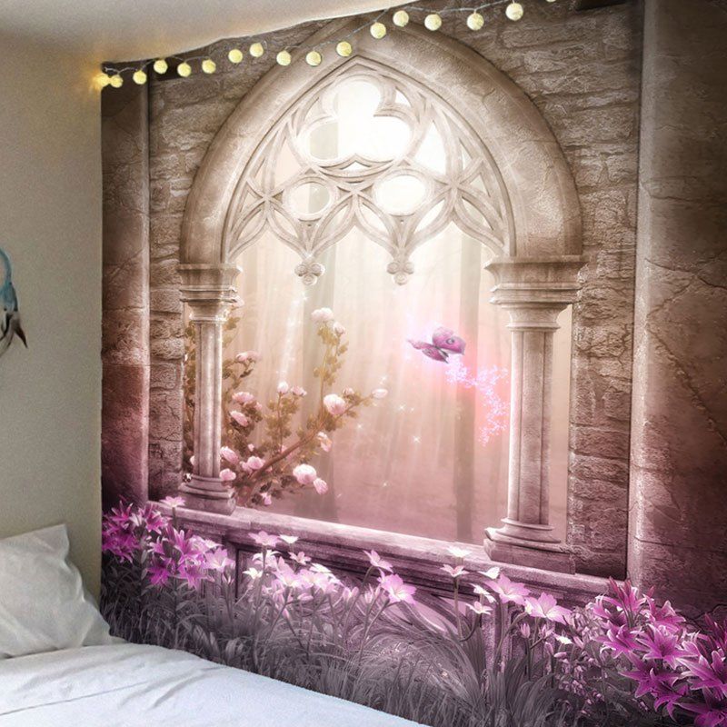 

Flower Magical Castle Wall Hanging Decoration, Colorful