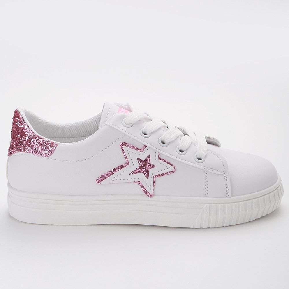 

Star Glitter Skate Shoes, Papaya